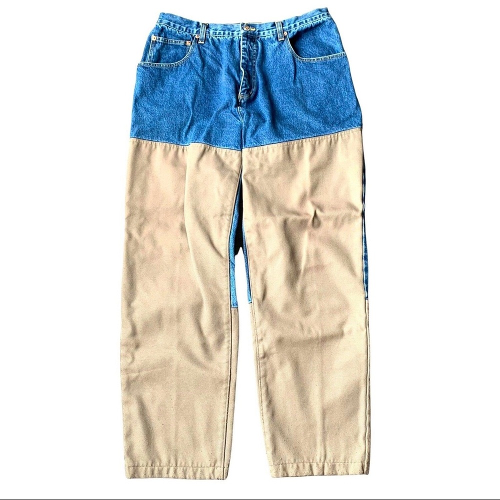 Columbia Sz 34 X 31 Brush Guard Reinforced Canvas Denim Hunting Jeans Pants - Picture 1 of 11